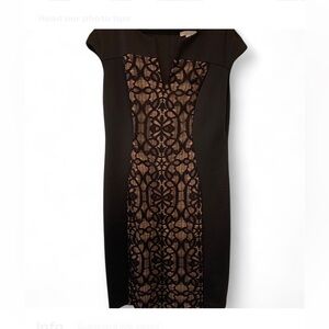 Whimsigoth Lace Black and Gold Dress size 16